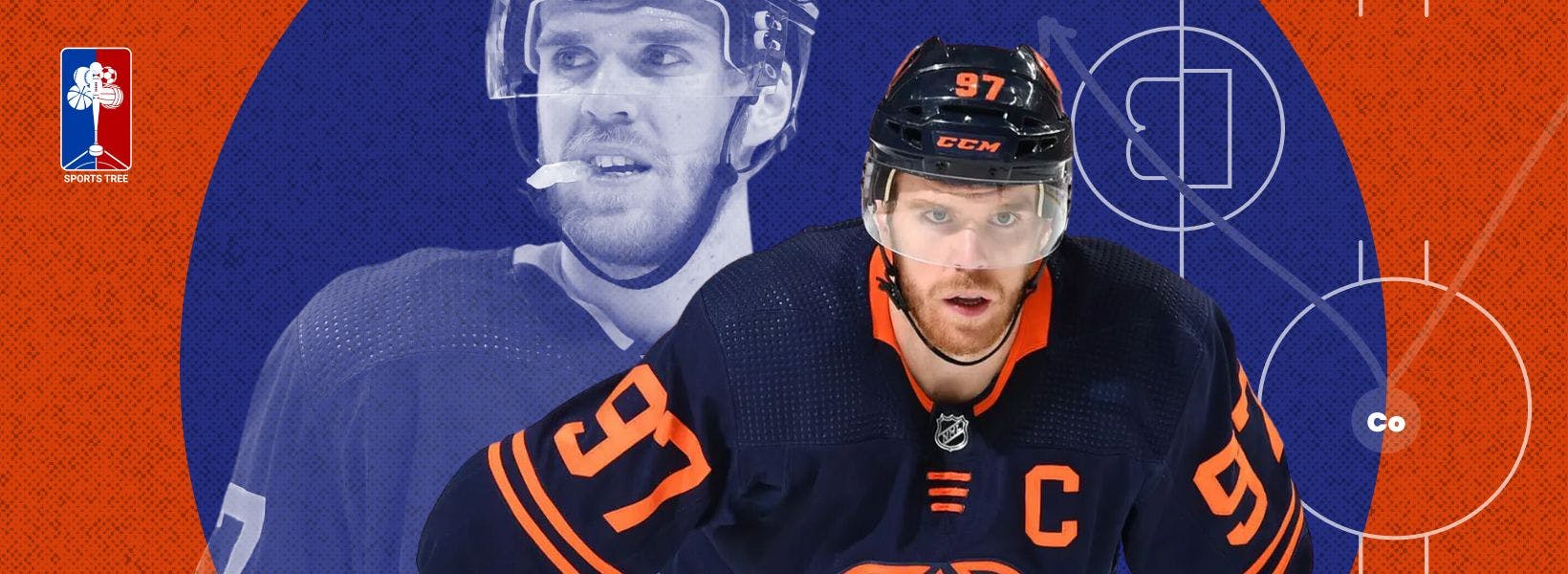 Connor McDavid has hit 50 goals this season after pocketing two last night against the Boston Bruins, in only 61 games