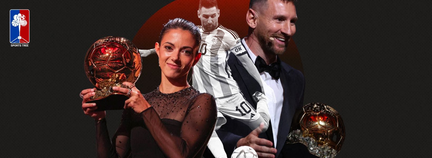 Ballon d’Or and Ballon d’Or Feminin recipients Lionel Messi and Aitana Bonmatí
